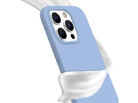 Liquid Silikon Case für Apple iPhone 15 Pro in hellblau von Screenguard