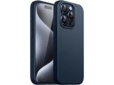 Liquid Silikon Case für Apple iPhone 15 Pro in dunkelblau von Screenguard