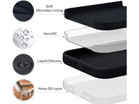 Liquid Silikon Case für Apple iPhone 15 Pro in schwarz von Screenguard