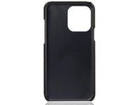 CardCaddy Leder Backcase mit Kartenfächern für Apple iPhone 15 Pro Max in schwarz von Screenguard