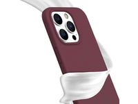 Liquid Silikon Case für Apple iPhone 15 Pro Max in bordeaux von Screenguard