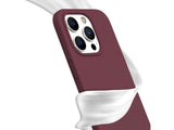 Liquid Silikon Case für Apple iPhone 15 Pro Max in bordeaux von Screenguard