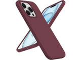 Liquid Silikon Case für Apple iPhone 15 Pro Max in bordeaux von Screenguard