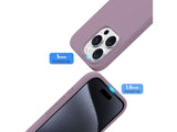 Liquid Silikon Case für Apple iPhone 15 Pro Max in purple von Screenguard