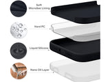 Liquid Silikon Case für Apple iPhone 15 Pro Max in schwarz von Screenguard