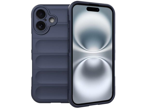 Screenguard CloudCase Handyhülle für Apple iPhone 16 gegen Sturzschäden, Dellen, Kratzern. Mit Kameraschutz, erhöhtem Rahmen und Airbag Cushions für vollumfänglichen Schutz.