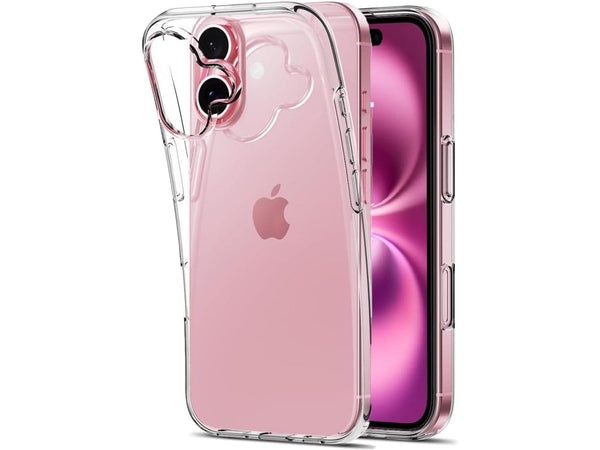Gummi Hülle für Apple iPhone 16 aus flexiblem Soft TPU, kristallklar und transparent von Screenguard