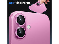 Kameraschutz Glas für Apple iPhone 16 in pink von Screenguard