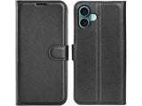 Lederhülle Karten Wallet Ledertasche Etui für Apple iPhone 16 in schwarz von Screenguard