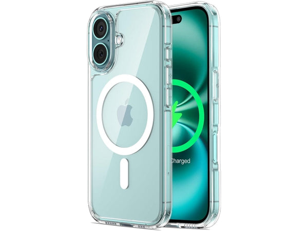 Das Magnetic MagSafe Clear Case von Screenguard schützt Ihr Apple iPhone 16 effektiv vor Schäden bei Sturz oder Stoss. Erhöhter Rahmen rund um das Display und Kamera gegen Kratzer und Dellen. Transparenter Schutz mit Magnetring. Zum Wireless Aufladen mit MagSafe kompatiblen Zubehör.