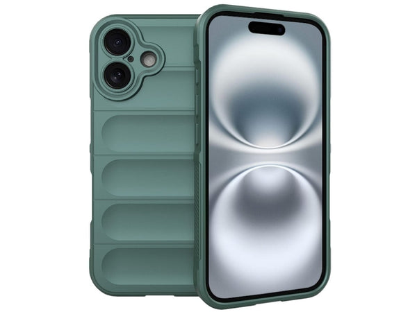 Screenguard CloudCase Handyhülle für Apple iPhone 16 Plus gegen Sturzschäden, Dellen, Kratzern. Mit Kameraschutz, erhöhtem Rahmen und Airbag Cushions für vollumfänglichen Schutz.