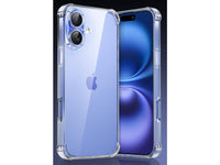Hoch transparenter TPU Gummi Schutz Handy Hülle Clear Case klar mit verstärkten Schutzecken Bumper für das Apple iPhone 16 Plus Display und Gehäuse in transparent von Screenguard