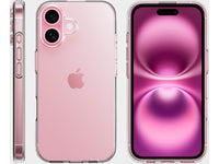 Gummi Hülle für Apple iPhone 16 Plus aus flexiblem Soft TPU, kristallklar und transparent von Screenguard