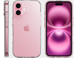 Gummi Hülle für Apple iPhone 16 Plus aus flexiblem Soft TPU, kristallklar und transparent von Screenguard
