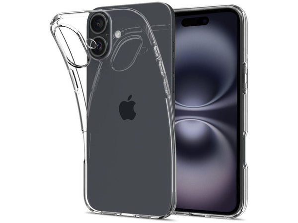 Gummi Hülle für Apple iPhone 16 Plus aus flexiblem Soft TPU, kristallklar und transparent von Screenguard