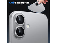 Kameraschutz Glas für Apple iPhone 16 Plus in silber von Screenguard