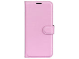 Lederhülle Karten Wallet Ledertasche Etui für Apple iPhone 16 Plus in rosa von Screenguard
