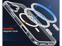 Das Magnetic MagSafe Clear Case von Screenguard schützt Ihr Apple iPhone 16 Plus effektiv vor Schäden bei Sturz oder Stoss. Erhöhter Rahmen rund um das Display und Kamera gegen Kratzer und Dellen. Transparenter Schutz mit Magnetring. Zum Wireless Aufladen mit MagSafe kompatiblen Zubehör.