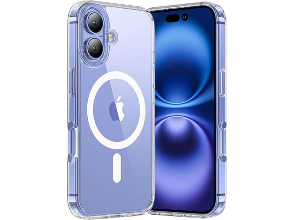 Das Magnetic MagSafe Clear Case von Screenguard schützt Ihr Apple iPhone 16 Plus effektiv vor Schäden bei Sturz oder Stoss. Erhöhter Rahmen rund um das Display und Kamera gegen Kratzer und Dellen. Transparenter Schutz mit Magnetring. Zum Wireless Aufladen mit MagSafe kompatiblen Zubehör.