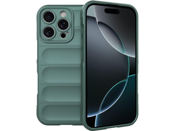 Screenguard CloudCase Handyhülle für Apple iPhone 16 Pro gegen Sturzschäden, Dellen, Kratzern. Mit Kameraschutz, erhöhtem Rahmen und Airbag Cushions für vollumfänglichen Schutz.