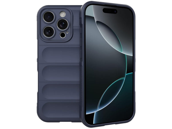 Screenguard CloudCase Handyhülle für Apple iPhone 16 Pro gegen Sturzschäden, Dellen, Kratzern. Mit Kameraschutz, erhöhtem Rahmen und Airbag Cushions für vollumfänglichen Schutz.