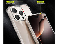 Hoch transparenter TPU Gummi Schutz Handy Hülle Clear Case klar mit verstärkten Schutzecken Bumper für das Apple iPhone 16 Pro Display und Gehäuse in transparent von Screenguard