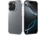 Hoch transparenter TPU Gummi Schutz Handy Hülle Clear Case klar mit verstärkten Schutzecken Bumper für das Apple iPhone 16 Pro Display und Gehäuse in transparent von Screenguard