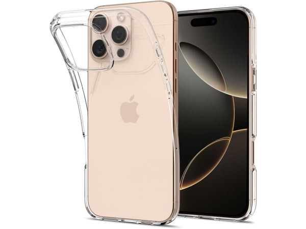 Gummi Hülle für Apple iPhone 16 Pro aus flexiblem Soft TPU, kristallklar und transparent von Screenguard