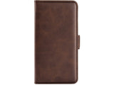 Veganes Flip Case Leder Etui Hülle mit Karten Fächer und Sichtfenster für Apple iPhone 16 Pro in mokka von Screenguard