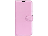 Lederhülle Karten Wallet Ledertasche Etui für Apple iPhone 16 Pro in rosa von Screenguard
