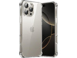 Hoch transparenter TPU Gummi Schutz Handy Hülle Clear Case klar mit verstärkten Schutzecken Bumper für das Apple iPhone 16 Pro Max Display und Gehäuse in transparent von Screenguard