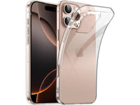 Gummi Hülle für Apple iPhone 16 Pro Max aus flexiblem Soft TPU, kristallklar und transparent von Screenguard