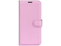 Lederhülle Karten Wallet Ledertasche Etui für Apple iPhone 16 Pro Max in rosa von Screenguard