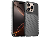 Moderne Design Hülle Cover für das Apple iPhone 16 Pro Max mit Stripes zum Schutz von Kratzern, Dellen, Display aus TPU Gummi in schwarz von Screenguard