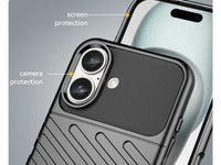 Moderne Design Hülle Cover für das Apple iPhone 16 mit Stripes zum Schutz von Kratzern, Dellen, Display aus TPU Gummi in schwarz von Screenguard