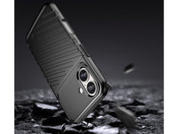 Moderne Design Hülle Cover für das Apple iPhone 16 mit Stripes zum Schutz von Kratzern, Dellen, Display aus TPU Gummi in schwarz von Screenguard