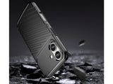 Moderne Design Hülle Cover für das Apple iPhone 16 mit Stripes zum Schutz von Kratzern, Dellen, Display aus TPU Gummi in schwarz von Screenguard