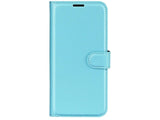 Lederhülle Karten Wallet Ledertasche Etui für Apple iPhone 16e in hellblau von Screenguard