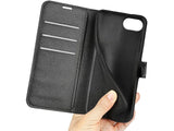 Lederhülle Karten Wallet Ledertasche Etui für Apple iPhone 16e in schwarz von Screenguard