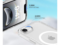 Das Magnetic MagSafe Clear Case von Screenguard schützt Ihr Apple iPhone 16e effektiv vor Schäden bei Sturz oder Stoss. Erhöhter Rahmen rund um das Display und Kamera gegen Kratzer und Dellen. Transparenter Schutz mit Magnetring. Zum Wireless Aufladen mit MagSafe kompatiblen Zubehör.