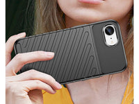 Moderne Design Hülle Cover für das Apple iPhone 16e mit Stripes zum Schutz von Kratzern, Dellen, Display aus TPU Gummi in schwarz von Screenguard
