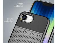 Moderne Design Hülle Cover für das Apple iPhone 16e mit Stripes zum Schutz von Kratzern, Dellen, Display aus TPU Gummi in schwarz von Screenguard