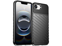 Moderne Design Hülle Cover für das Apple iPhone 16e mit Stripes zum Schutz von Kratzern, Dellen, Display aus TPU Gummi in schwarz von Screenguard