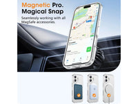 Das Magnetic MagSafe Clear Case von Screenguard schützt Ihr Apple iPhone 17 effektiv vor Schäden bei Sturz oder Stoss. Erhöhter Rahmen rund um das Display und Kamera gegen Kratzer und Dellen. Transparenter Schutz mit Magnetring. Zum Wireless Aufladen mit MagSafe kompatiblen Zubehör.