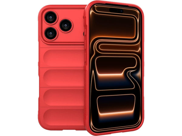 Screenguard CloudCase Handyhülle für Apple iPhone 17 Pro gegen Sturzschäden, Dellen, Kratzern. Mit Kameraschutz, erhöhtem Rahmen und Airbag Cushions für vollumfänglichen Schutz.
