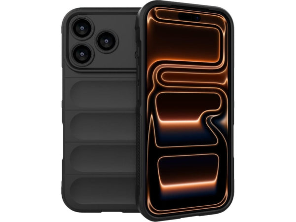 Screenguard CloudCase Handyhülle für Apple iPhone 17 Pro gegen Sturzschäden, Dellen, Kratzern. Mit Kameraschutz, erhöhtem Rahmen und Airbag Cushions für vollumfänglichen Schutz.
