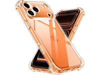 Hoch transparenter TPU Gummi Schutz Handy Hülle Clear Case klar mit verstärkten Schutzecken Bumper für das Apple iPhone 17 Pro Display und Gehäuse in transparent von Screenguard