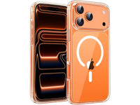 Das Magnetic MagSafe Clear Case von Screenguard schützt Ihr Apple iPhone 17 Pro effektiv vor Schäden bei Sturz oder Stoss. Erhöhter Rahmen rund um das Display und Kamera gegen Kratzer und Dellen. Transparenter Schutz mit Magnetring. Zum Wireless Aufladen mit MagSafe kompatiblen Zubehör.
