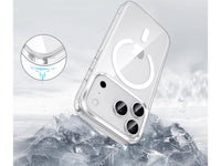 Das Magnetic MagSafe Clear Case von Screenguard schützt Ihr Apple iPhone 17 Pro Max effektiv vor Schäden bei Sturz oder Stoss. Erhöhter Rahmen rund um das Display und Kamera gegen Kratzer und Dellen. Transparenter Schutz mit Magnetring. Zum Wireless Aufladen mit MagSafe kompatiblen Zubehör.