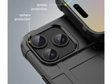 Widerstandsfähige, stabile Outdoor Sport Hülle für das Apple iPhone 17 Pro Max für Handwerker, Baustelle, Business, äusserst stabil mit erhöhten Rändern und Kanten in schwarz von Screenguard